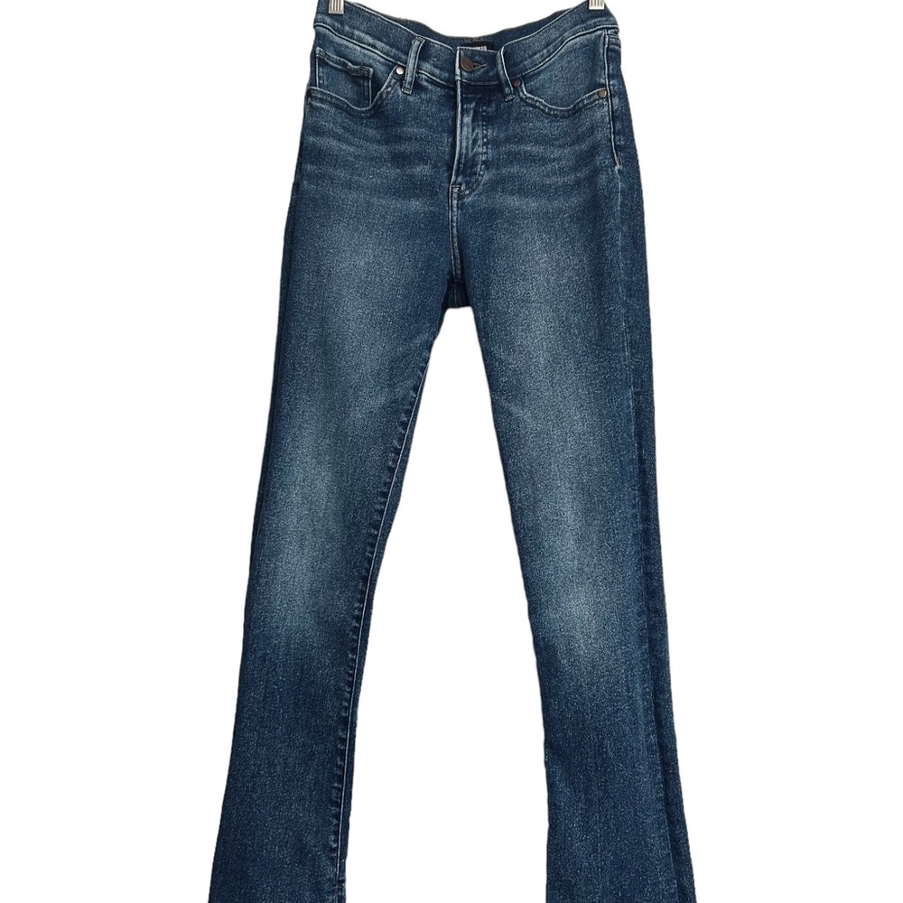 Very rarely worn jean with a small opening for boots